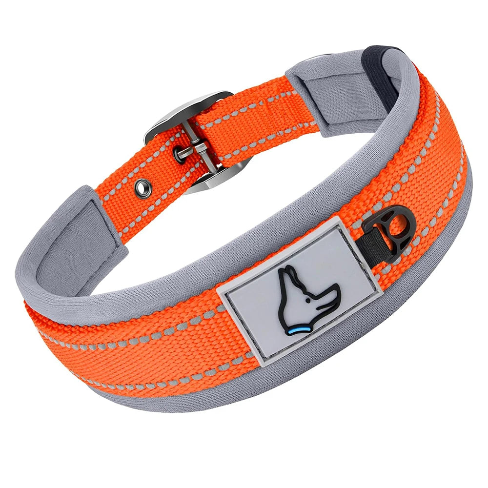 Padded Reflective Wide Collars Adjustable