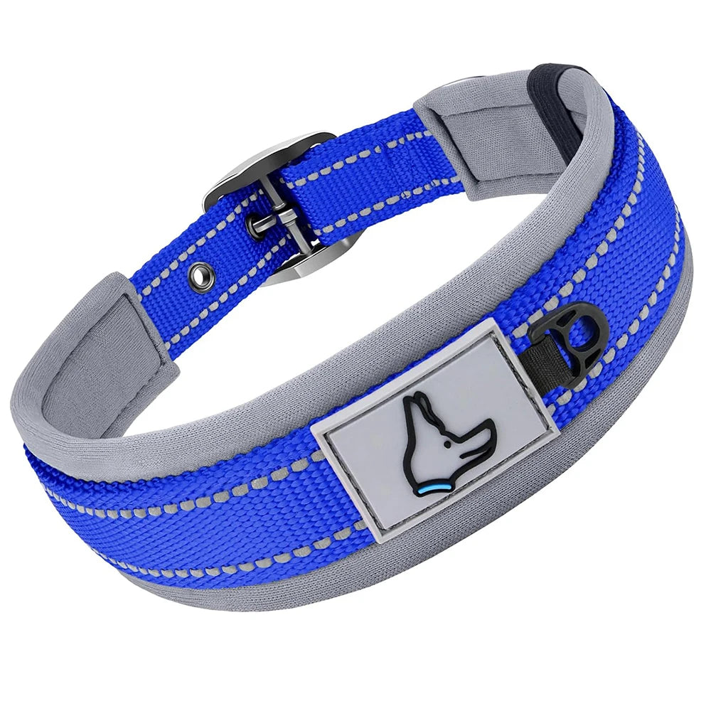 Padded Reflective Wide Collars Adjustable