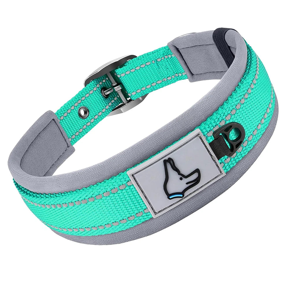 Padded Reflective Wide Collars Adjustable