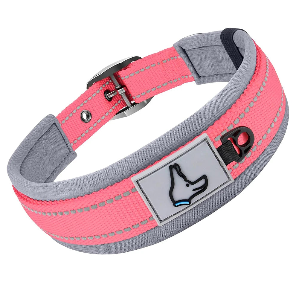 Padded Reflective Wide Collars Adjustable