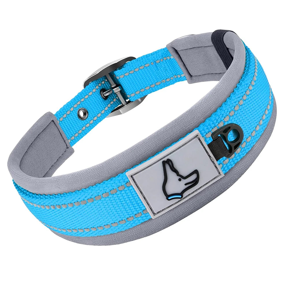 Padded Reflective Wide Collars Adjustable