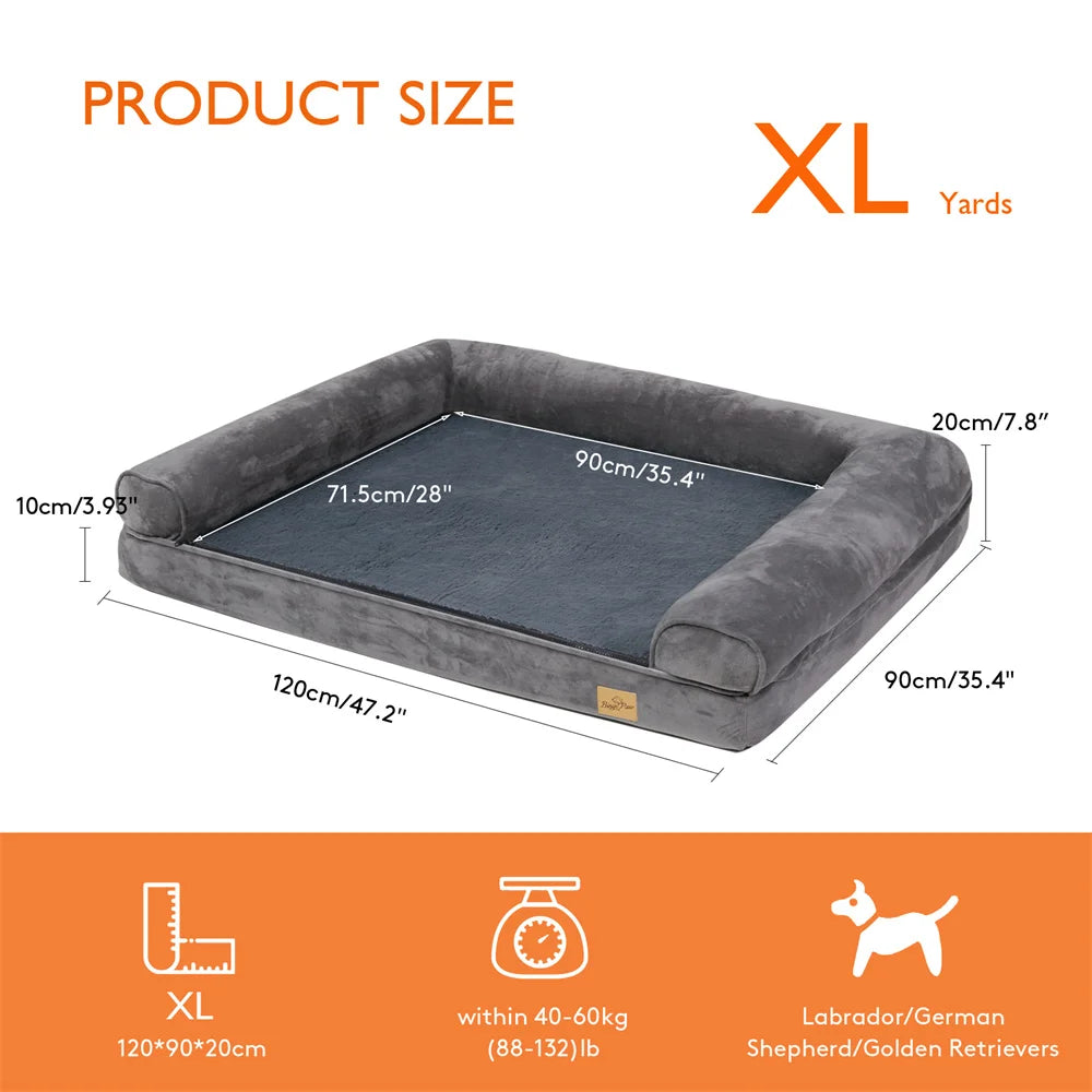 Orthopaedic Dog Bed – Memory Foam with Removable Cover