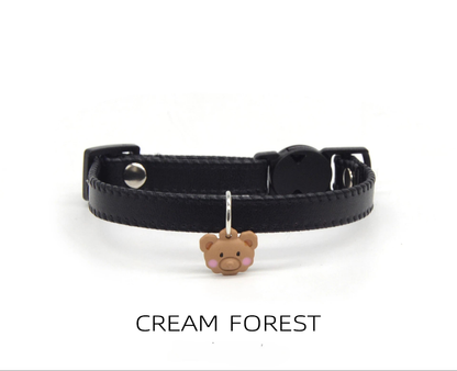 Colourful Leather Puppy Collar