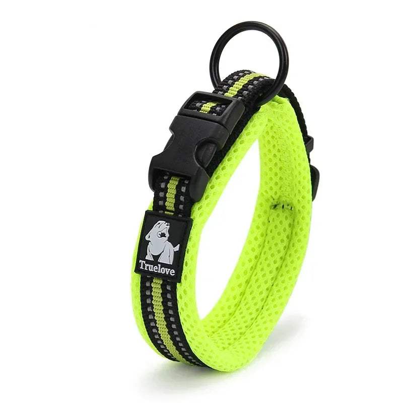 Adjustable Reflective Mesh Dog Collar