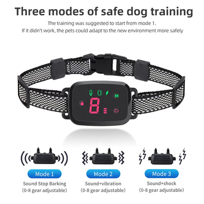 Anti Bark Collar HD Digital Display IP67 Waterproof