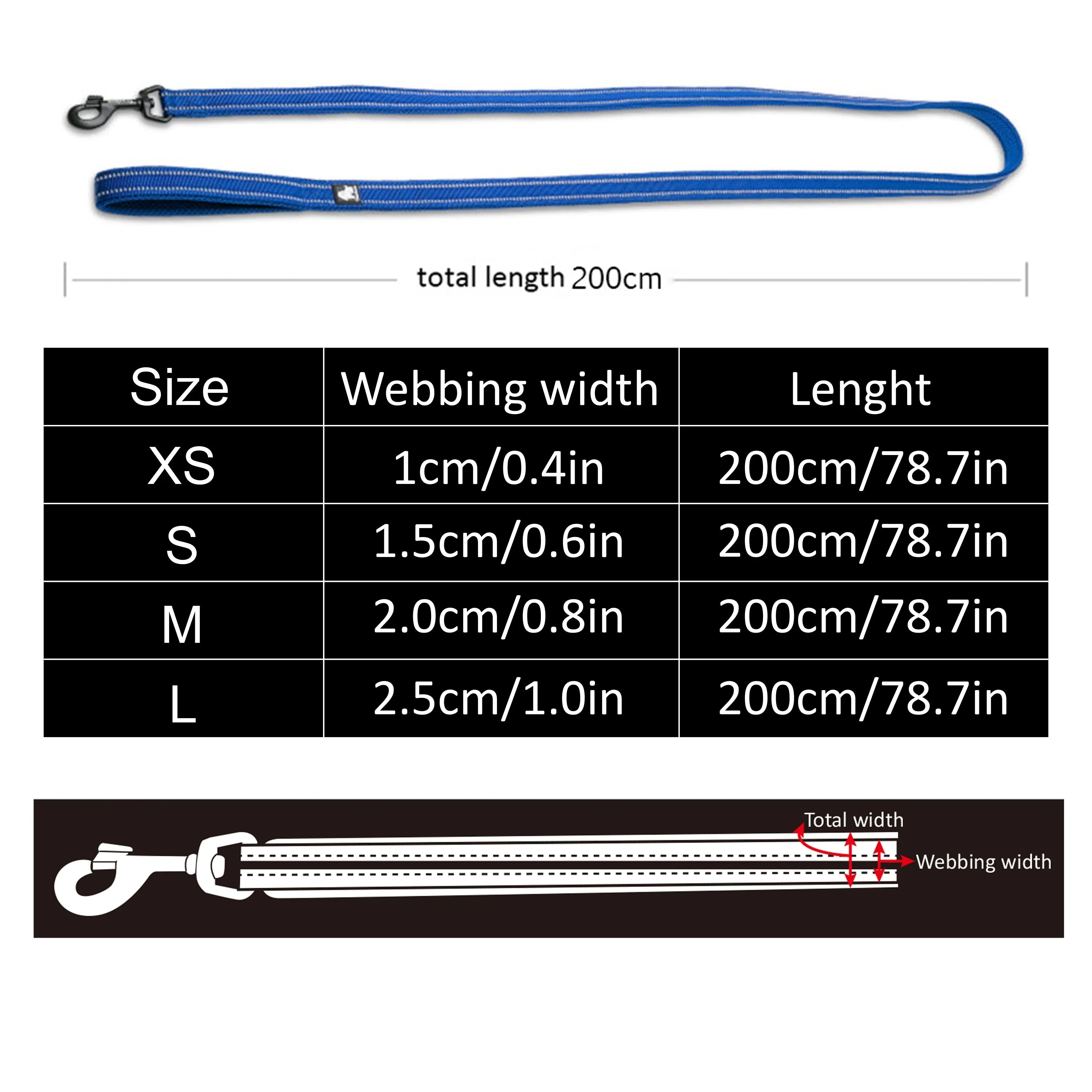 Reflective Nylon Mesh Dog Lead