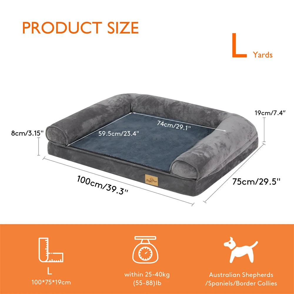 Orthopaedic Dog Bed – Memory Foam with Removable Cover