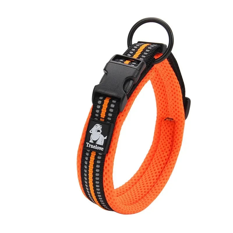 Adjustable Reflective Mesh Dog Collar