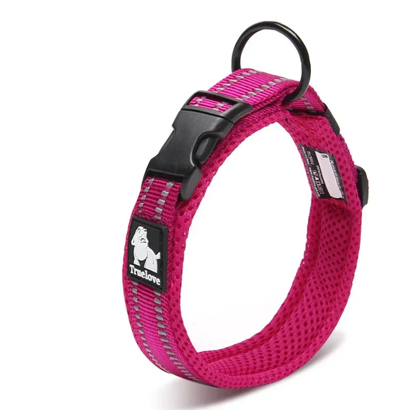 Adjustable Reflective Mesh Dog Collar