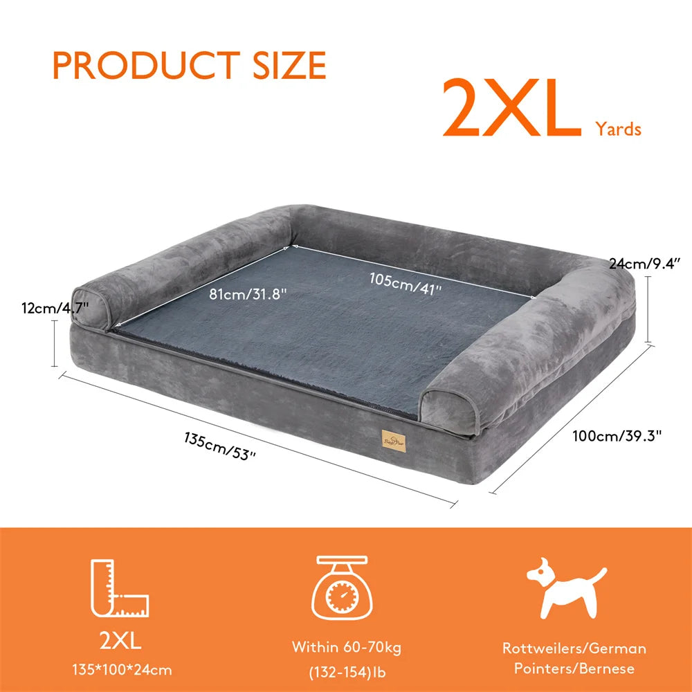 Orthopaedic Dog Bed – Memory Foam with Removable Cover