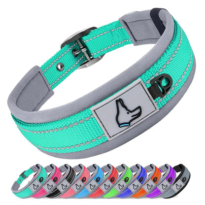 Padded Reflective Wide Collars Adjustable