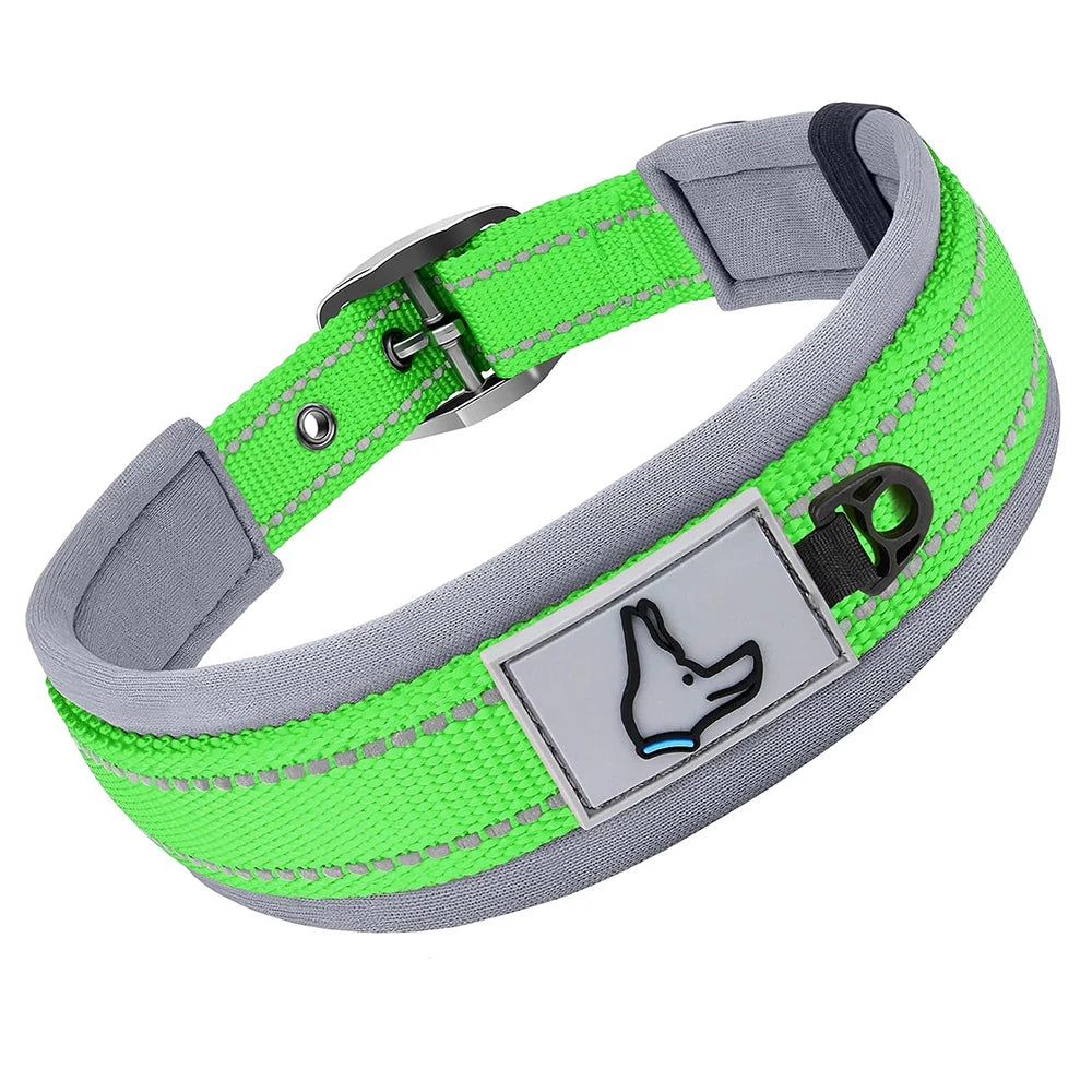 Padded Reflective Wide Collars Adjustable