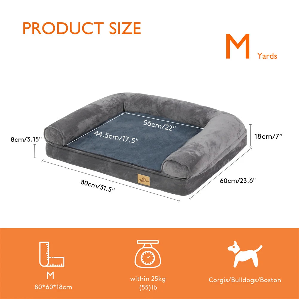Orthopaedic Dog Bed – Memory Foam with Removable Cover